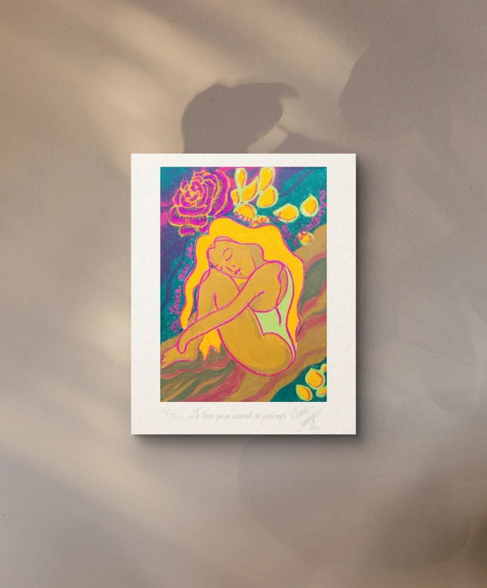 Tirage d'art vibratoire