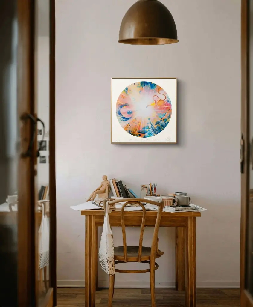 Peinture énergétique Vibrante Sauvage New Game La grande Liberté 50cm cuisine.webp