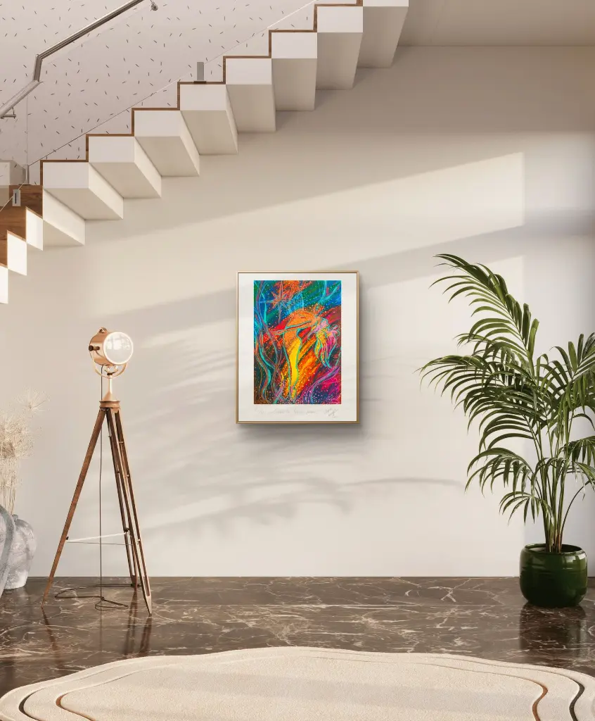 Laisse ta lumière passer - Vibrante Sauvage - Peinture énergétique - fond projecteur.webp